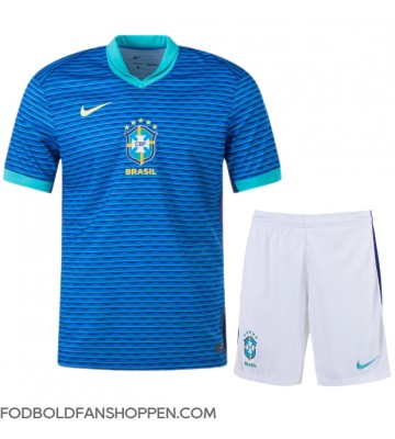 Brasilien Udebanetrøje Børn Copa America 2024 Kortærmet (+ Korte bukser)